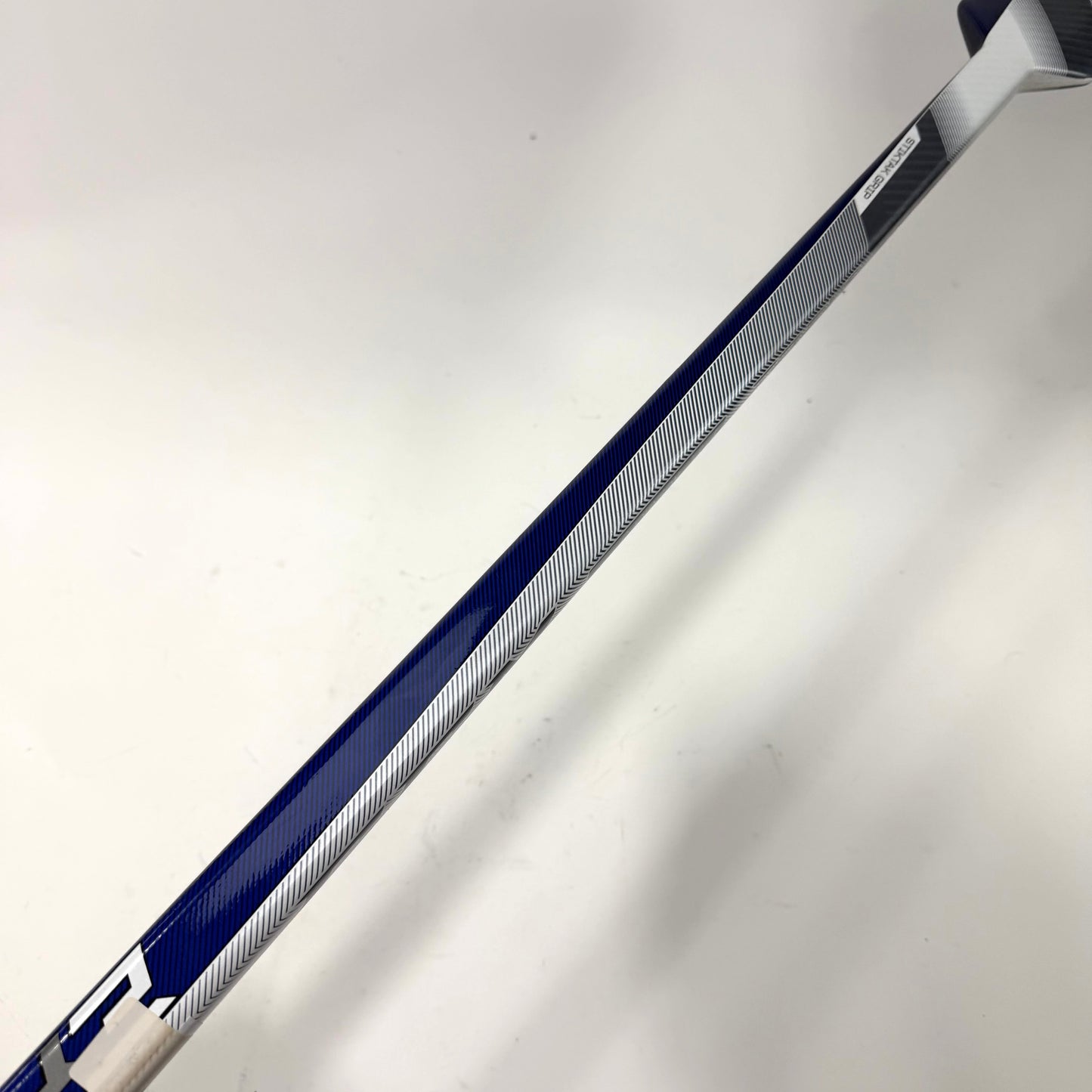 New Regular Blue and White CCM Eflex 5 Pro Lite Goalie Stick | 26" Paddle Heel Curve | Johnson