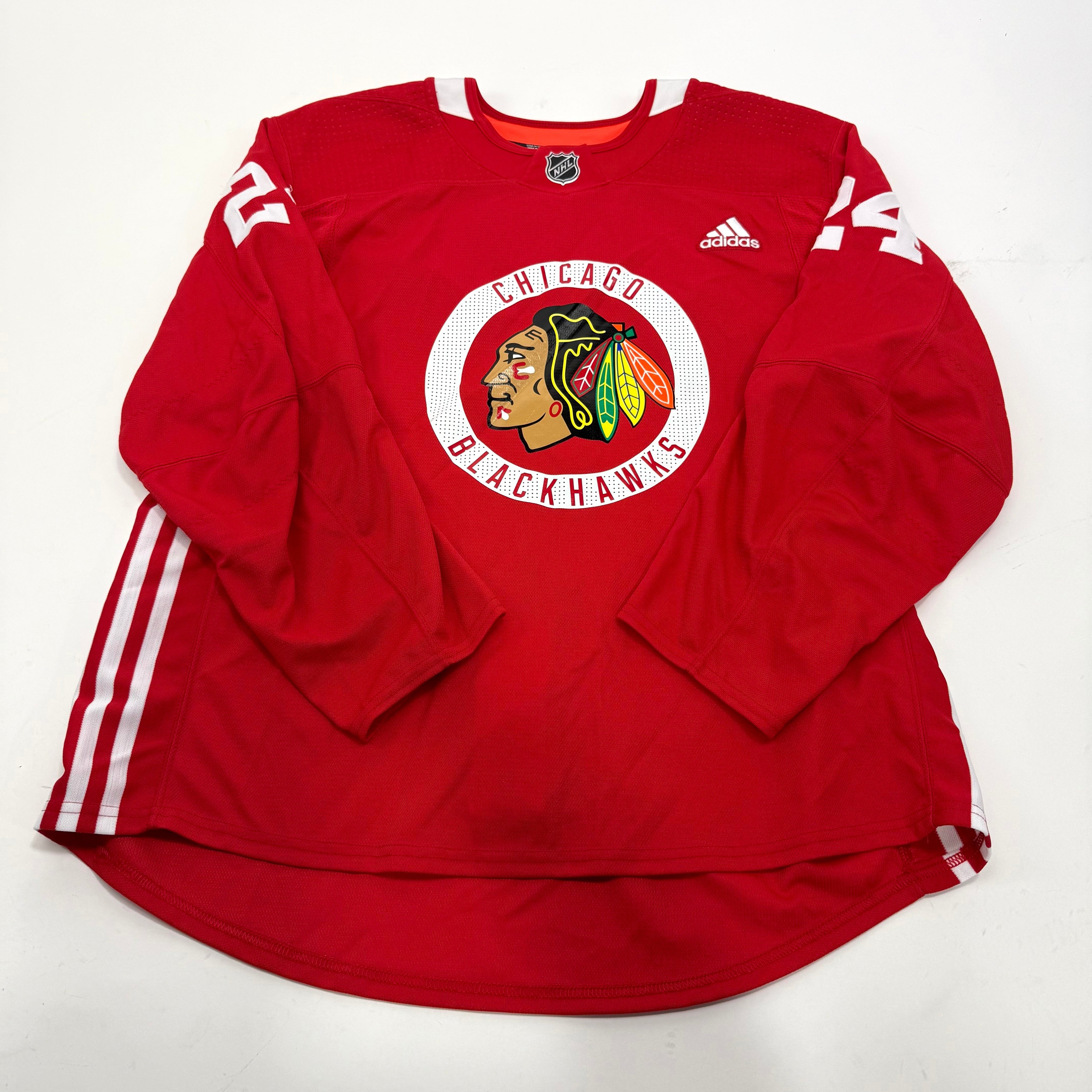 Used Red Chicago Blackhawks Adidas MIC Practice Jerseys - Multiple Options Available - Top Flight Hockey