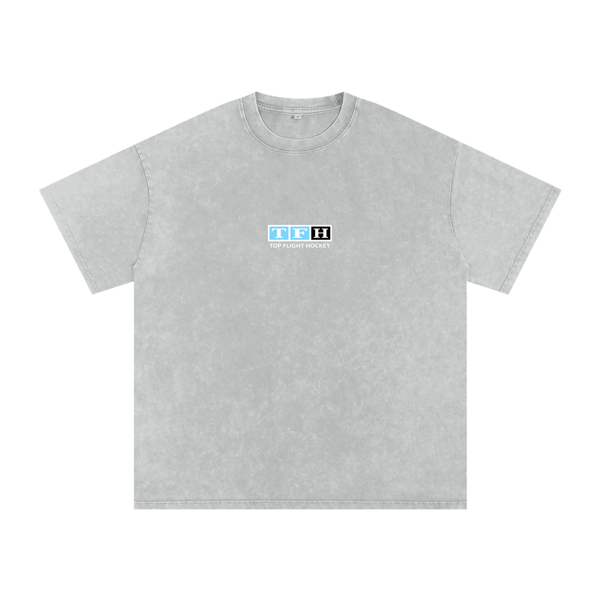 TFH Washed Oversized Tee | Ice Blue Logo