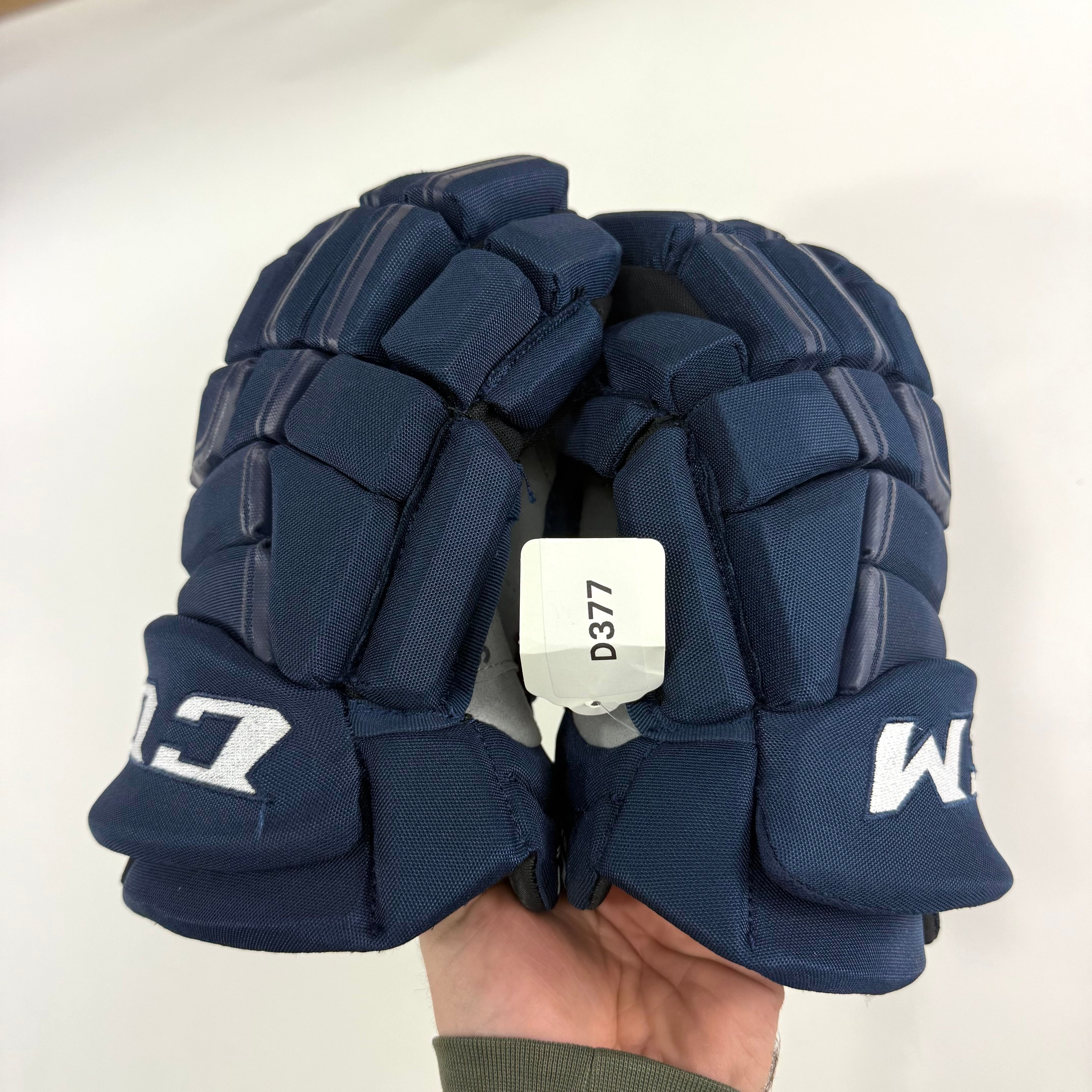 Used Navy CCM HGQL Gloves | 13" | D377