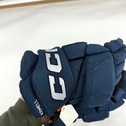 Used Navy CCM Jetspeed Pro Gloves | 14" | D366