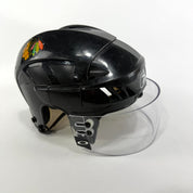 Used Chicago Blackhawks Reebok 4K Helmet With Visor | Small | L286 - Top Flight Hockey