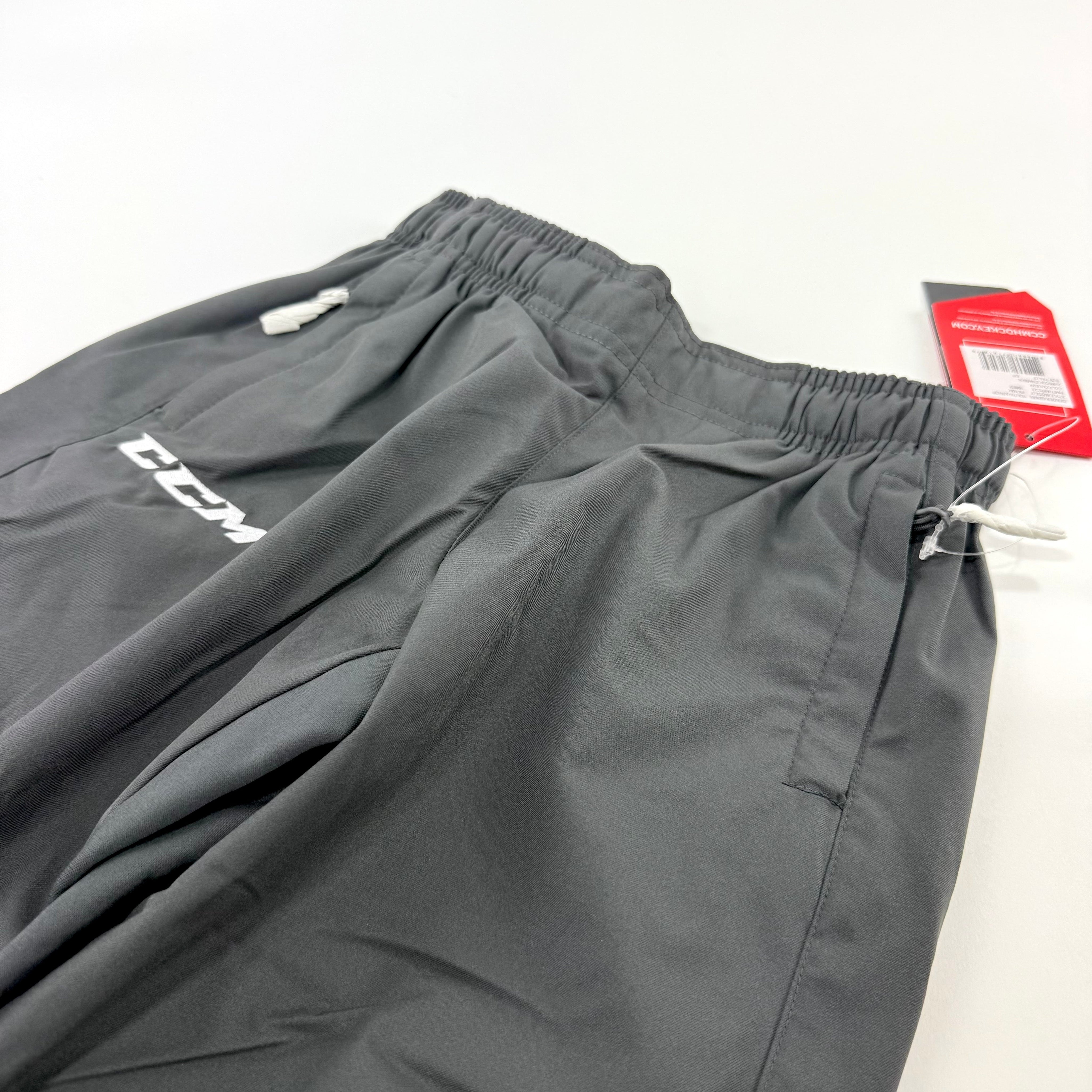 New Charcoal CCM Youth Hockey Warm Up Pants | Youth S | #888600716169 - Top Flight Hockey