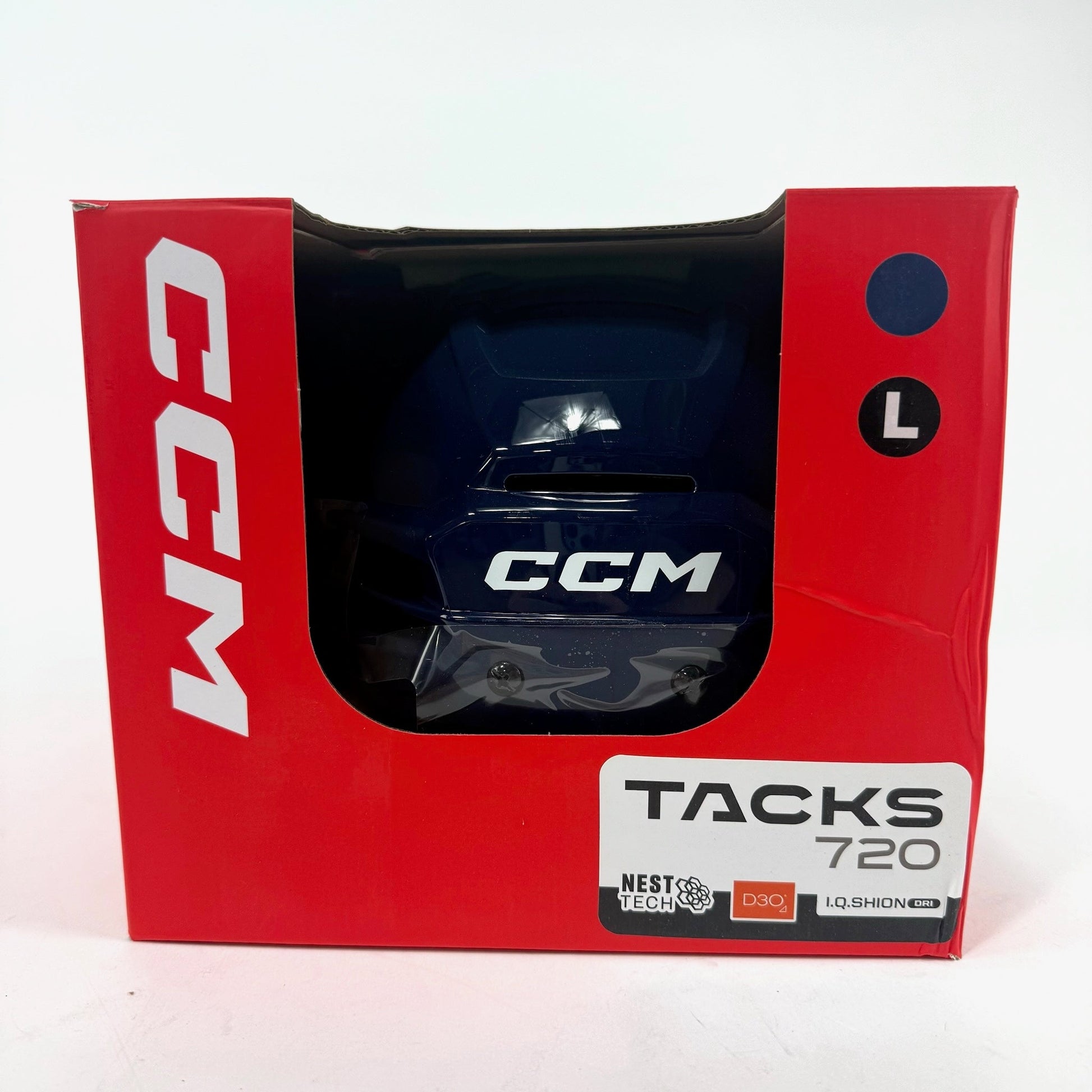 New Navy CCM Tacks 720 Helmet | Large - Top Flight Hockey