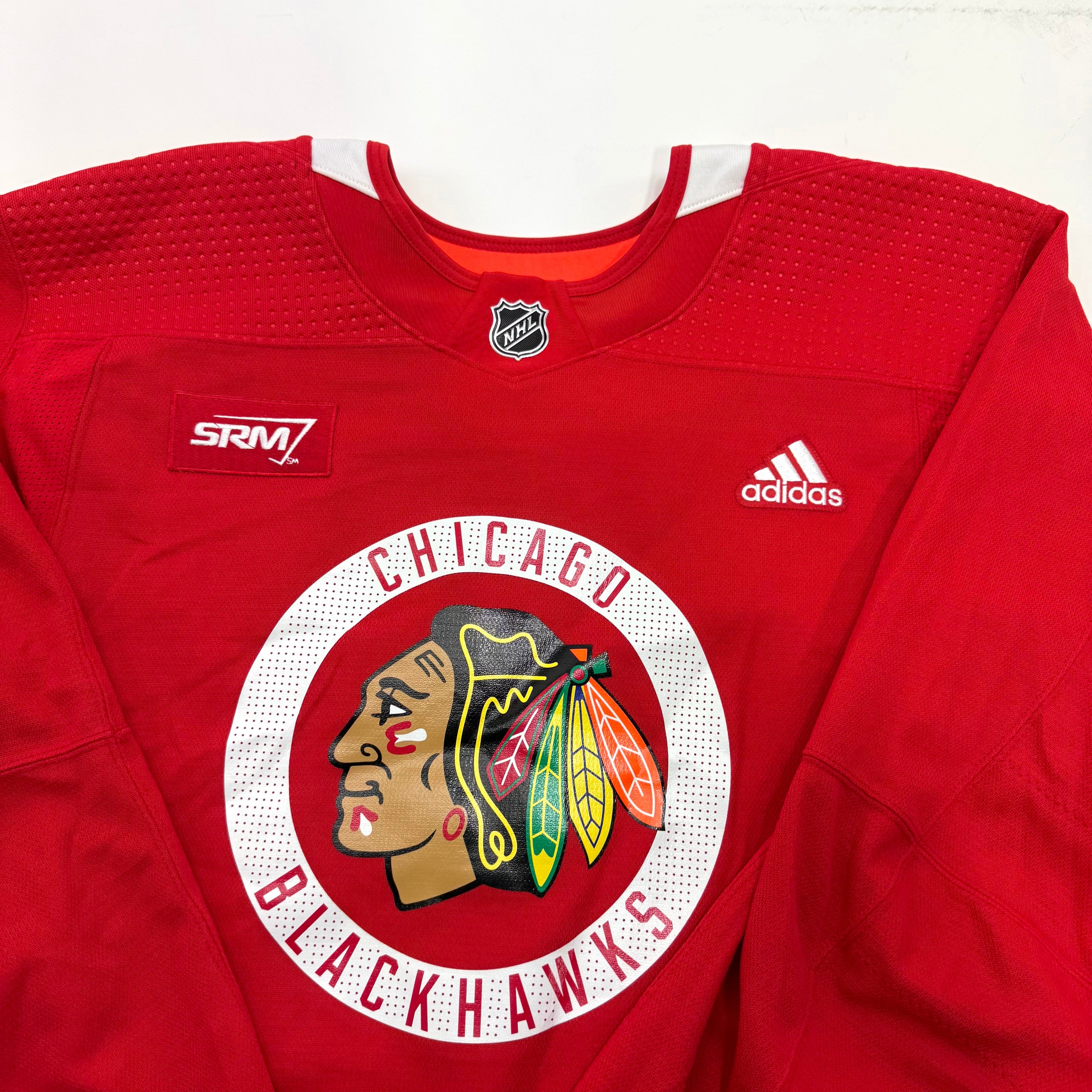 Used Red Chicago Blackhawks Adidas MIC Practice Jerseys - Multiple Options Available - Top Flight Hockey
