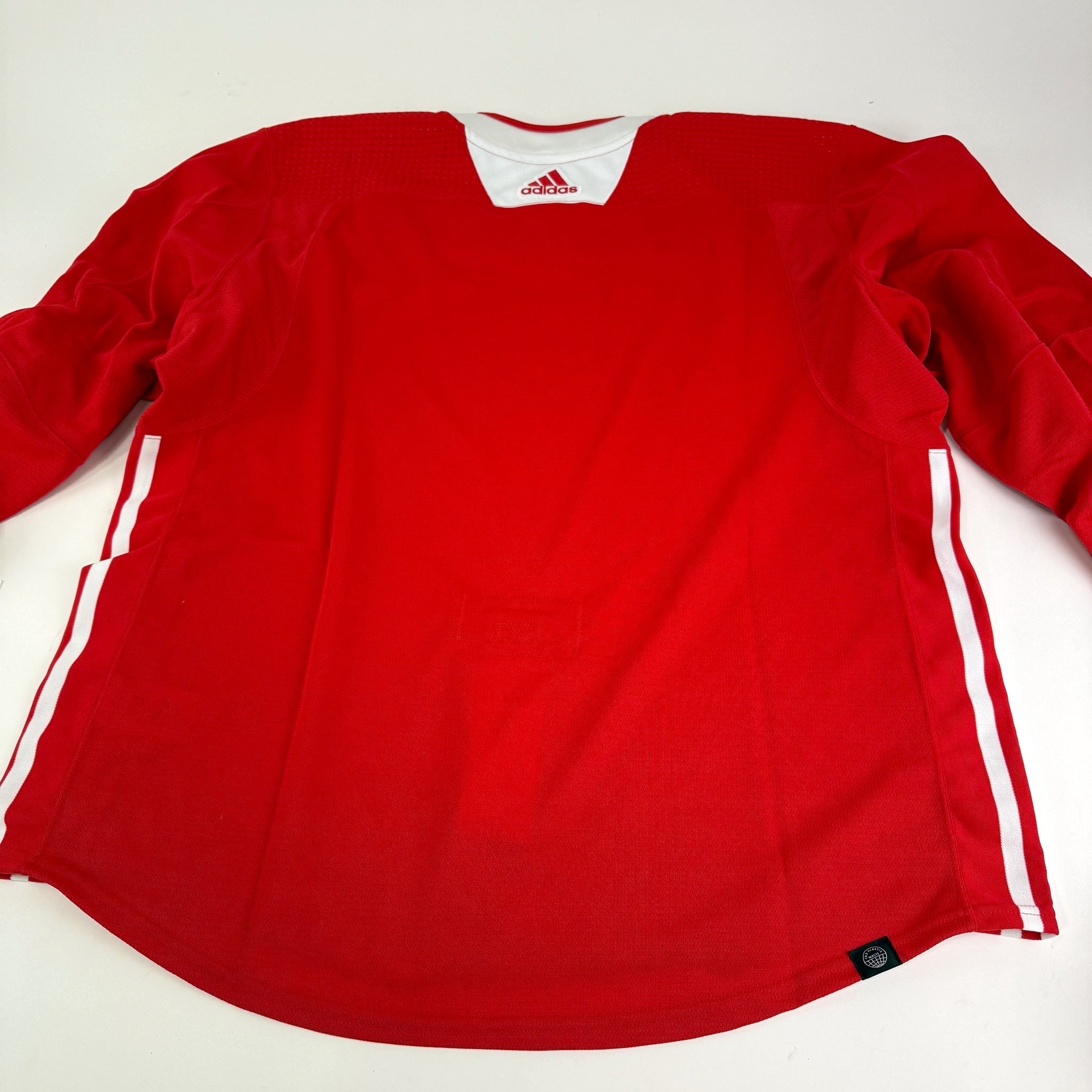 Brand New MIC Red Adidas PRIMEGREEN Practice Jersey - Size 58 - Top Flight Hockey